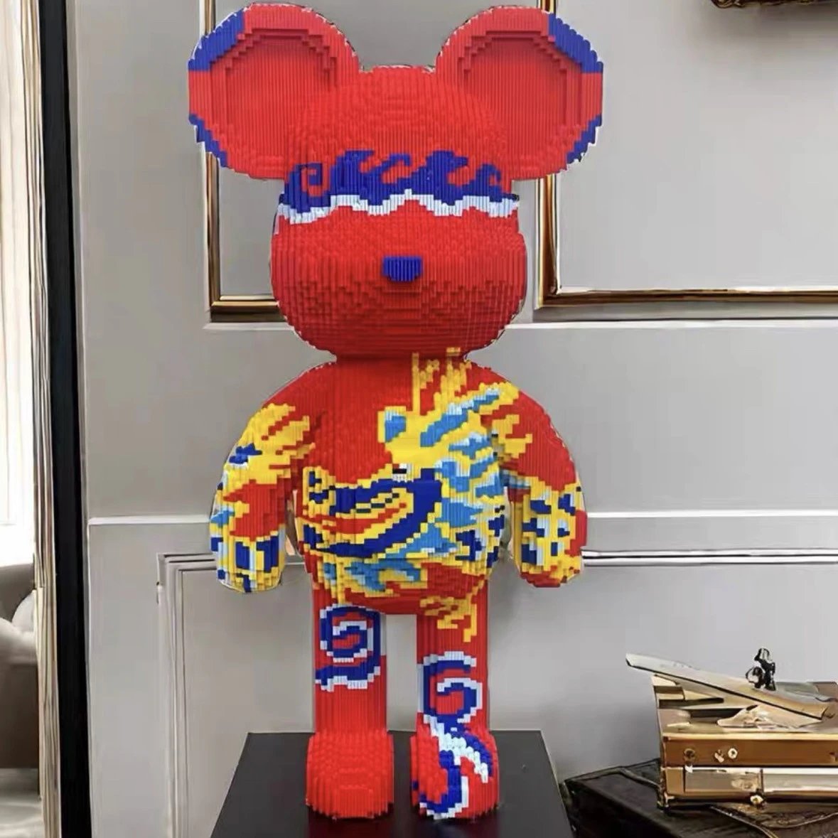 Extra Large 85cm Red Dragon Violent Bear + Includes Brick Hammer