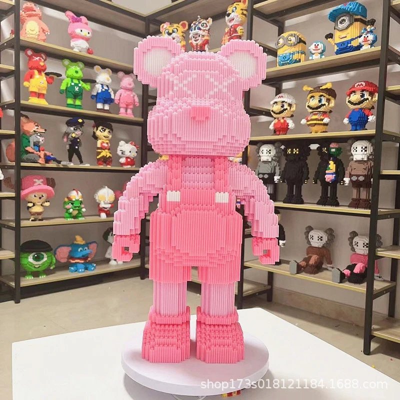 50cm Pink Suspenders Violent Bear + Includes Brick Hammer