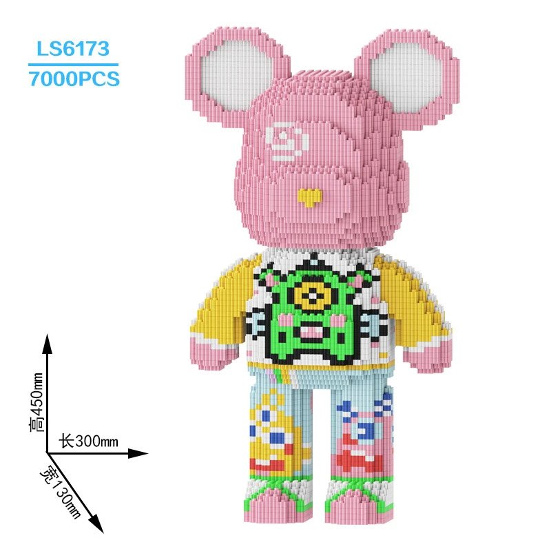 45cm Dopamine Violent Bear + Includes Brick Hammer