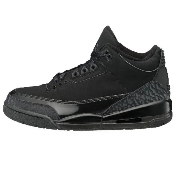 Air Jordan 3 Black Sneakers