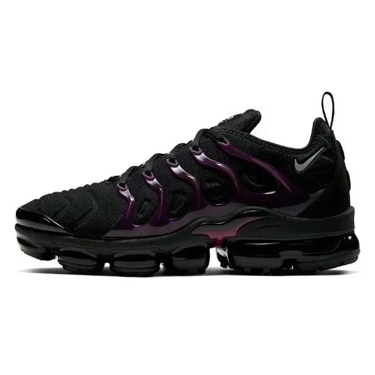 Nike Air VaporMax Plus All-Black Air Cushion Running Shoes