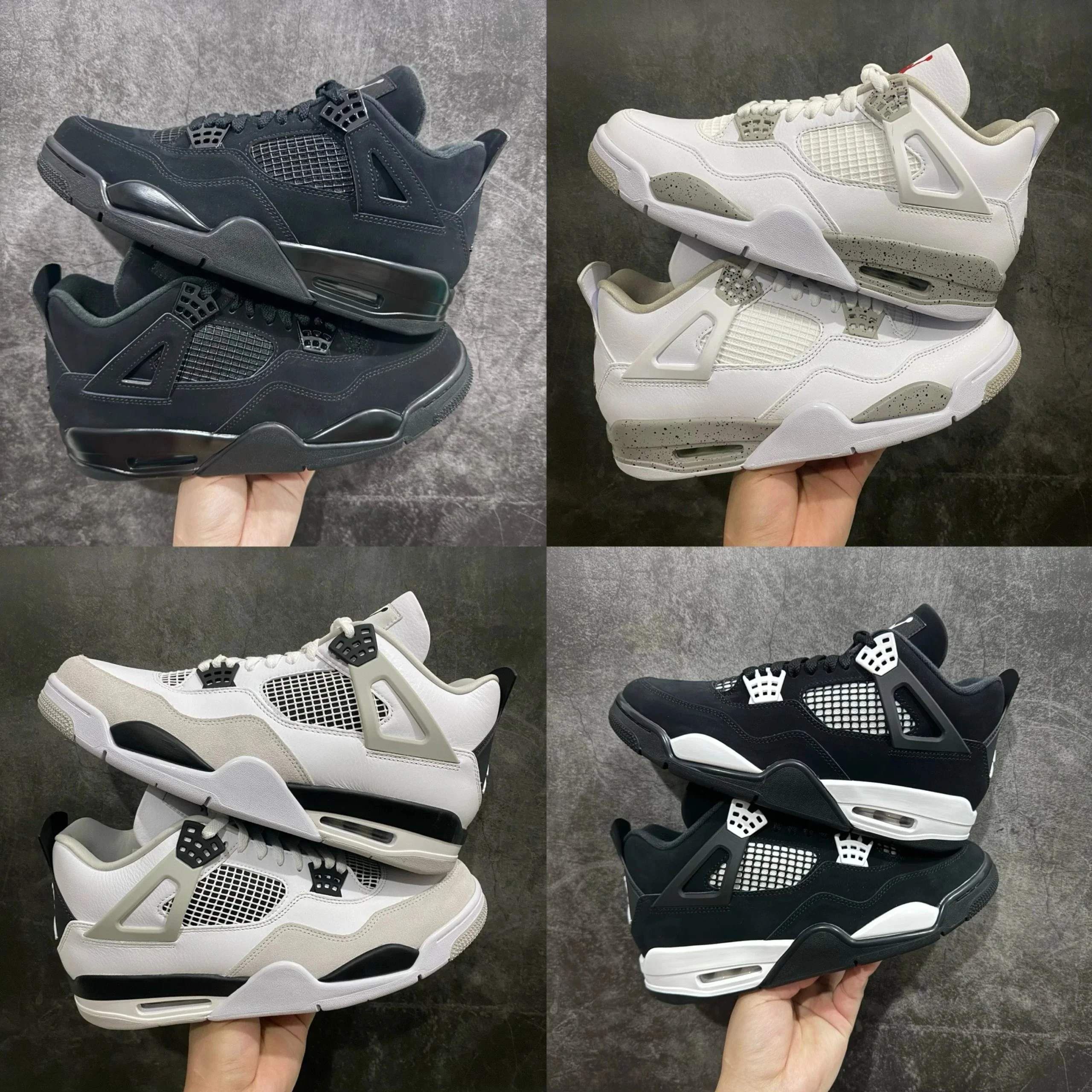 A Collection of Popular Colorways from the Air Jordan 4 (AJ4) Series