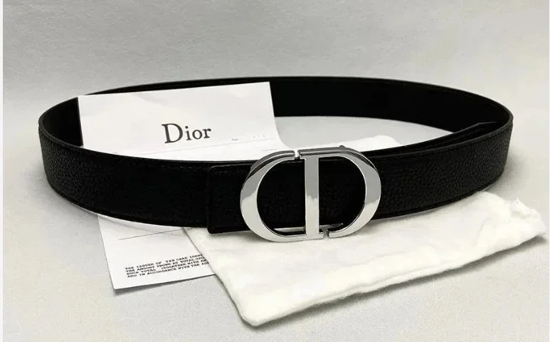 Dior CD-Buckle Leather Belt