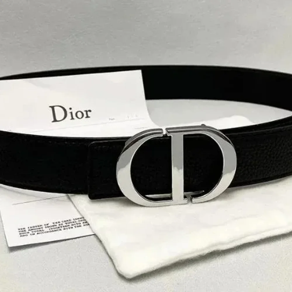 Dior CD-Buckle Leather Belt