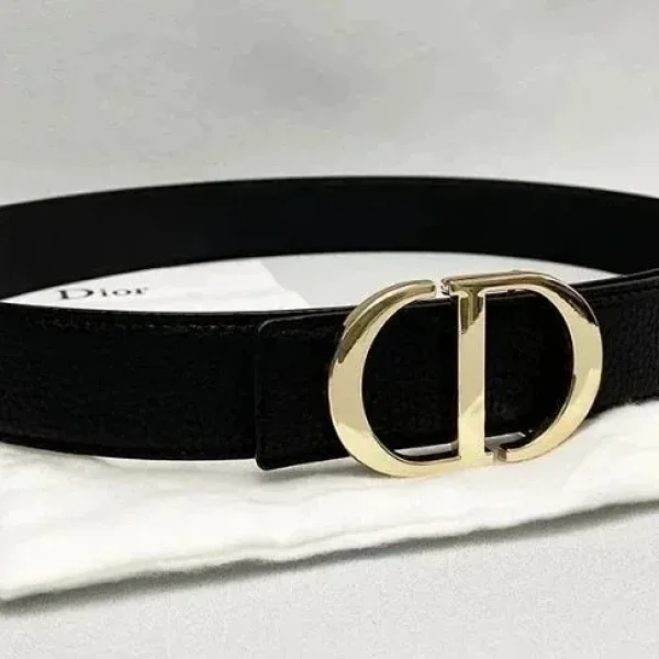 Dior CD-Buckle Leather Belt