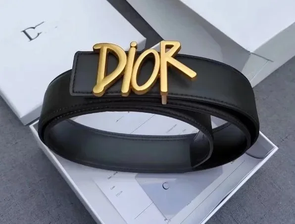 Dior CD-Buckle Leather Belt