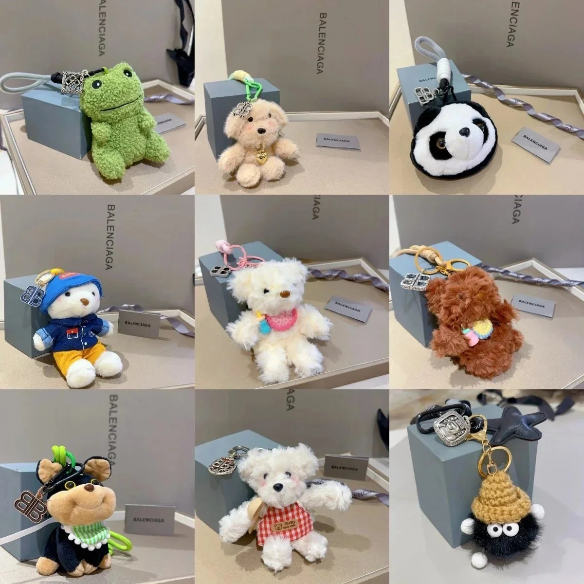 Balenciaga's Plush Keychain / Bag Charm Collection