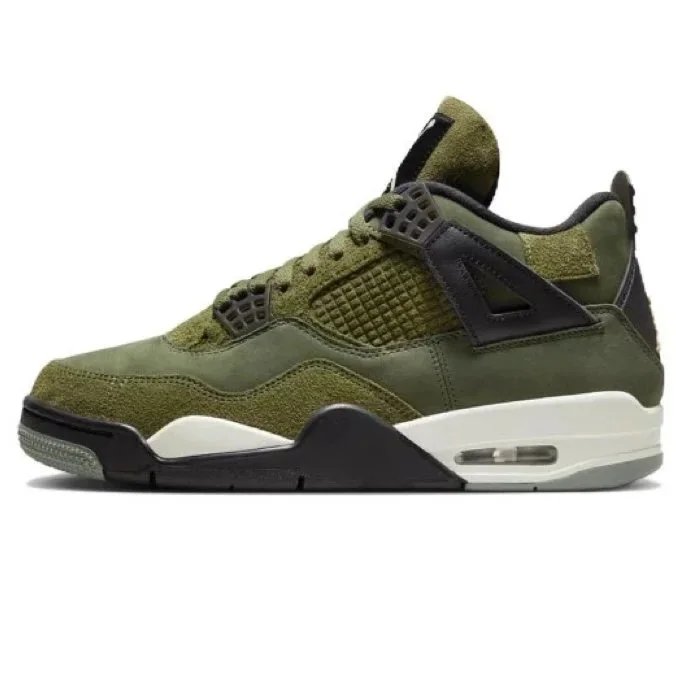 A4 green suede