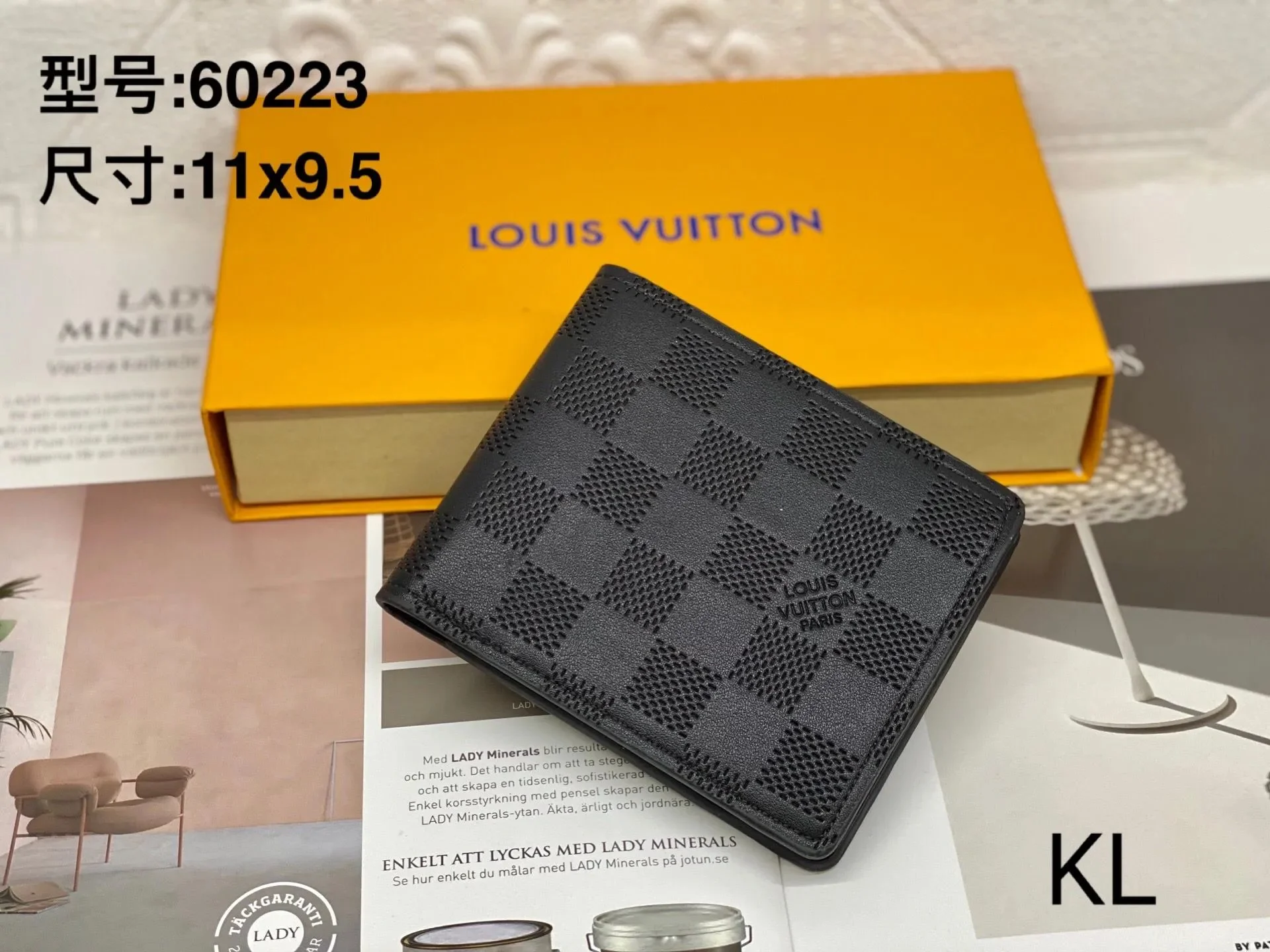 LV Classic Monogram Bi-fold Men's Wallet