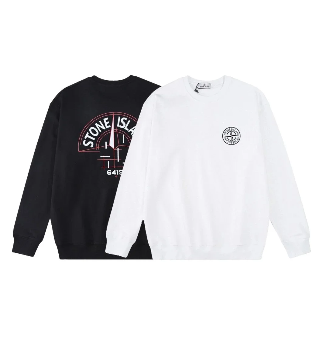 Stone Island Lava-Cracked Compass Crewneck Sweatshirt - rep Stone Island