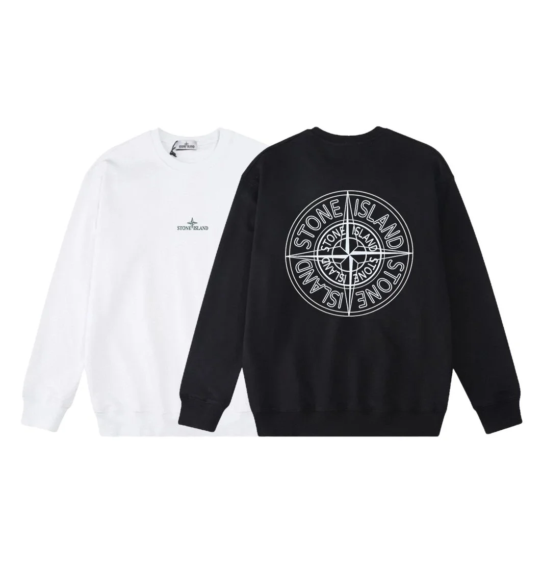 A selection of Stone Island's classic and popular crewneck sweatshirts.