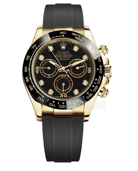 ROLEX Cosmograph Daytona Chronograph Watch with Rose Gold and Rubber Strap