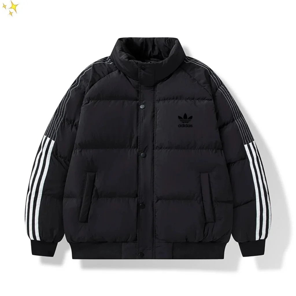 adidas Originals Quilted Down Jacket with Baseball Collar