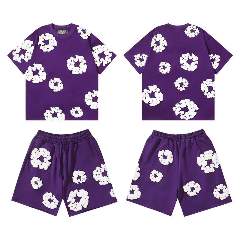 011-All Purple and White Flower Set