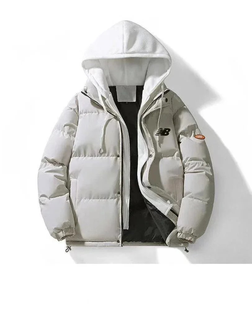 New Balance Faux-Layered Hooded Padded Jacket