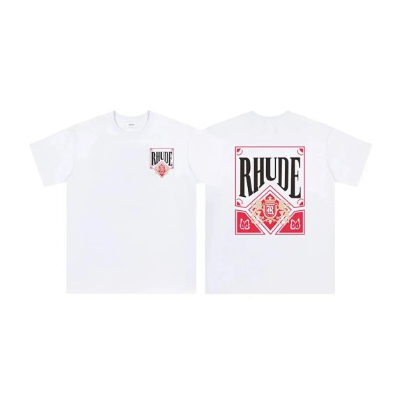 Featuring the "Rhude" brand lettering as the central graphic print.