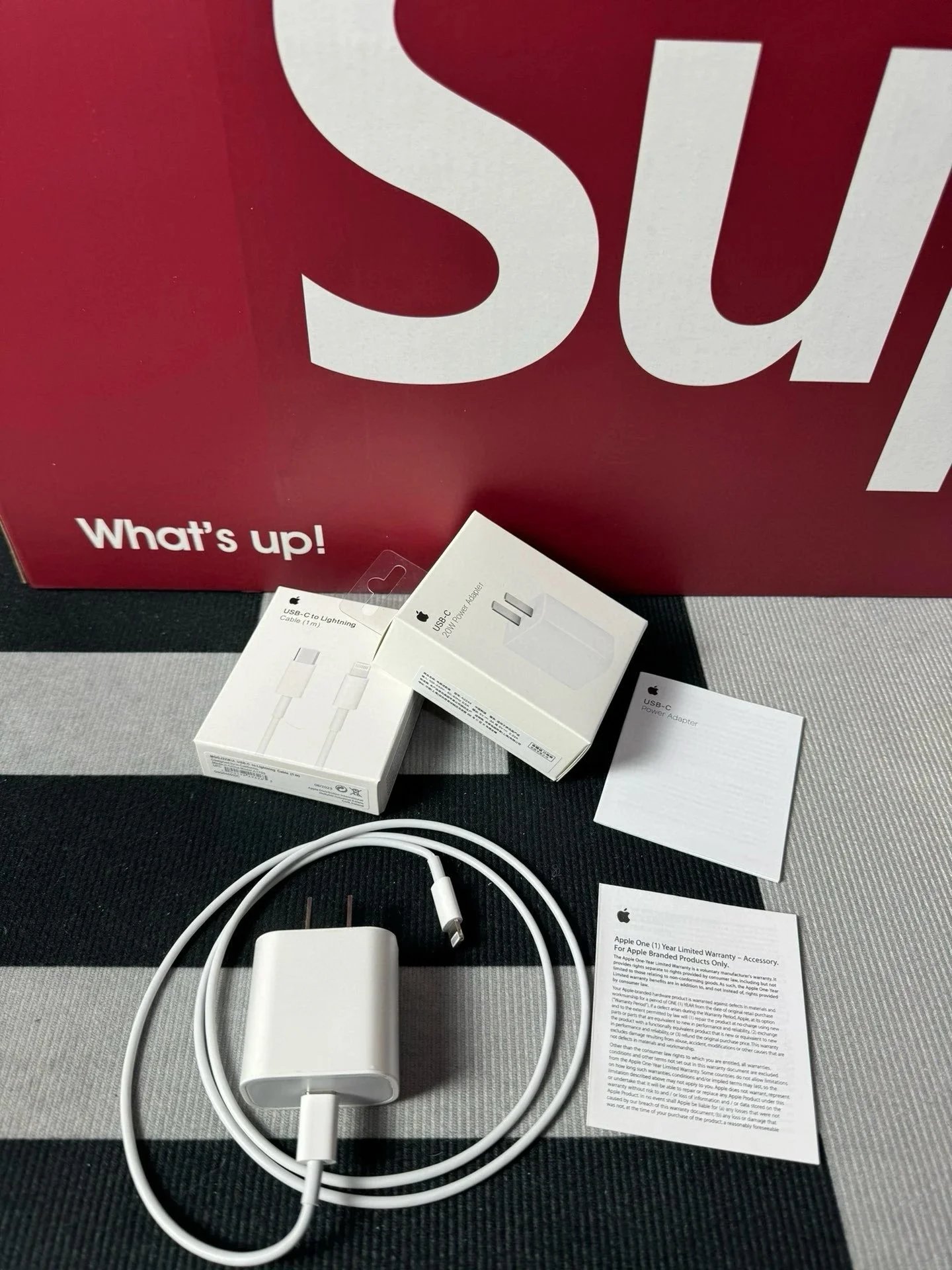 Apple USB-C to Lightning charging set.