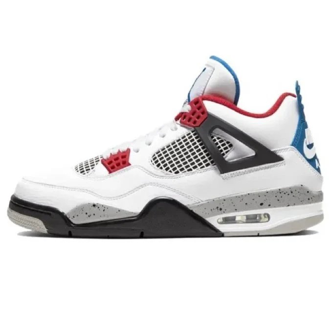 A4 white, red and blue