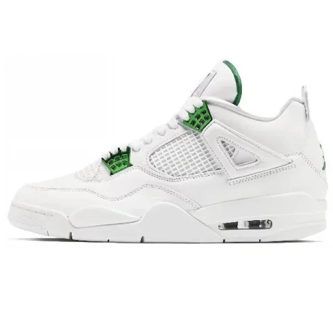 A4 Plain White Green Button