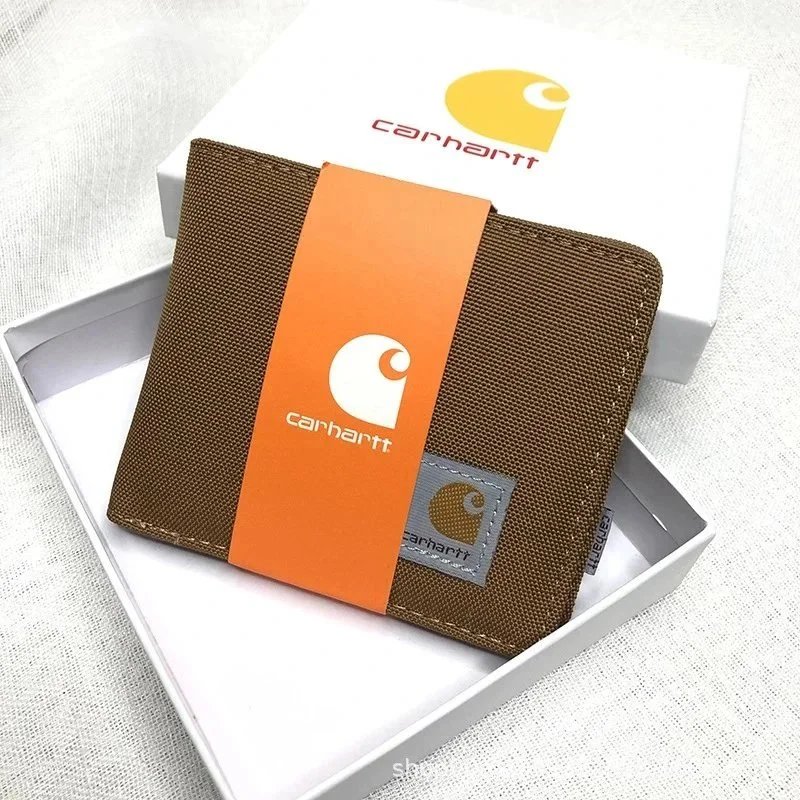 Carhartt canvas bifold wallet.