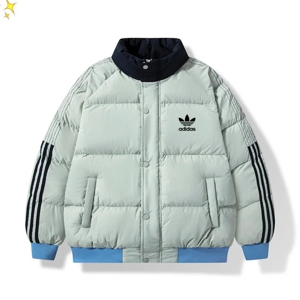 adidas Originals Quilted Down Jacket with Baseball Collar