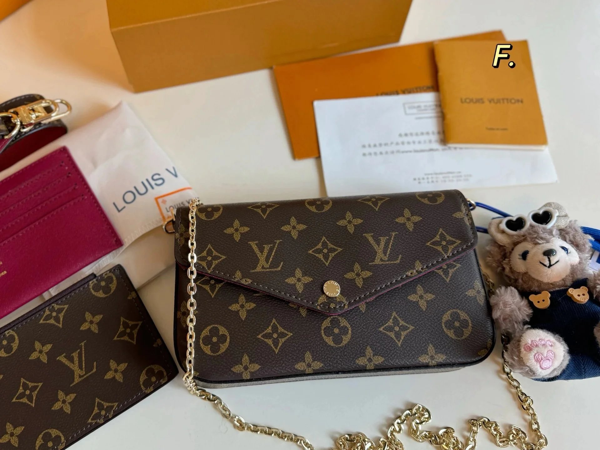 LV Pochette Felicie - rep torby