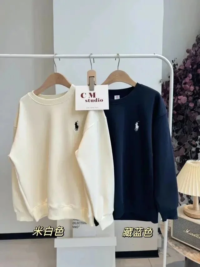 Ralph Lauren Basic Crewneck Sweatshirt with Pony Logo