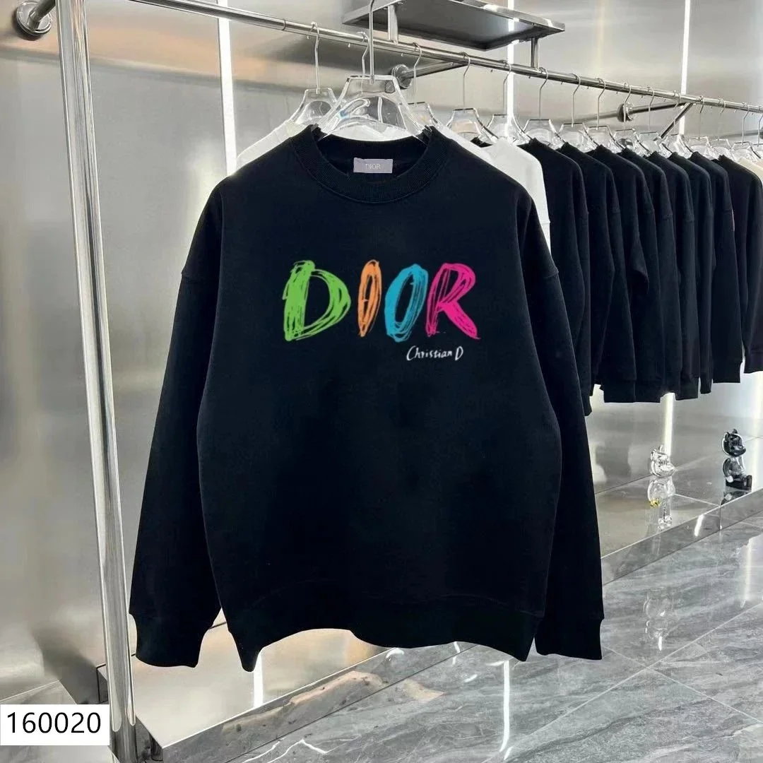 Dior Crewneck Sweatshirt with All-Over Pin and Letter Print