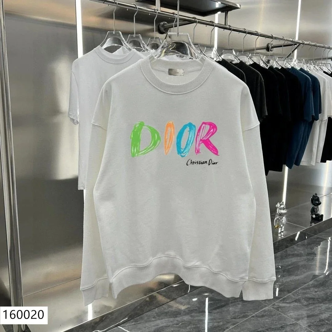 Dior Crewneck Sweatshirt with All-Over Pin and Letter Print