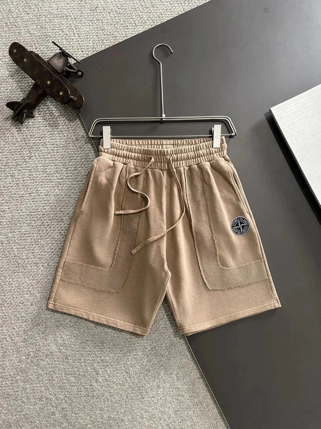 Stone Island Khaki Paneled Sweatpants - rep Stone Island