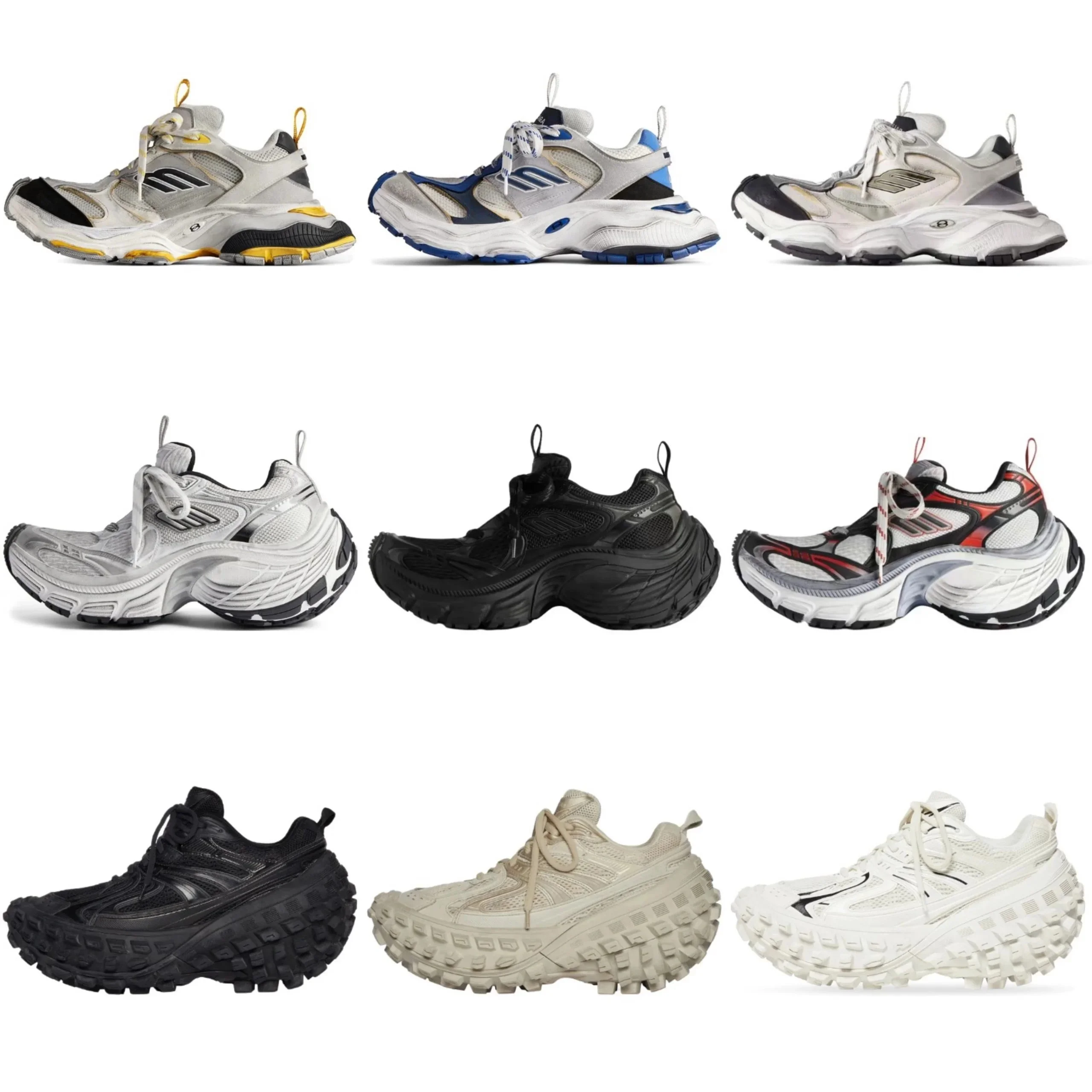 Wasteland-Tech Style Chunky "Dad" Sneakers