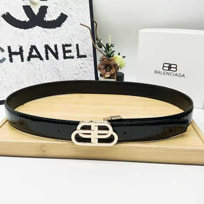 Balenciaga Classic Series BB Buckle Belt - rep paski