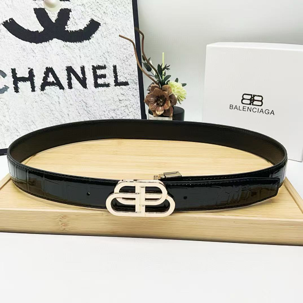 Balenciaga Classic Series BB Buckle Belt