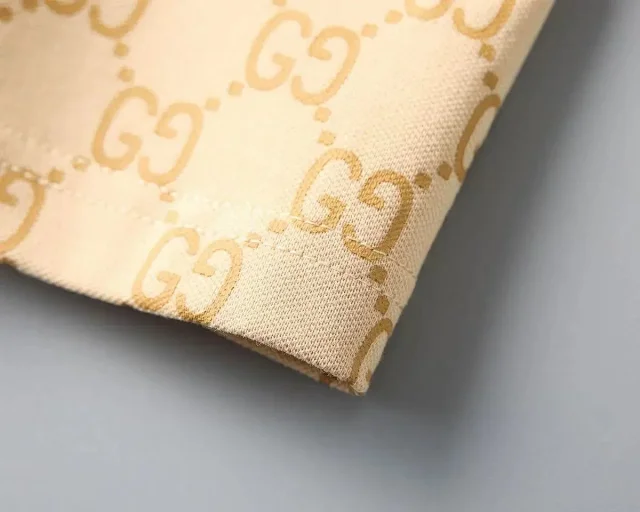 Gucci Shirts Short-Sleeve GG Monogram Polo Shirt product detail image 15