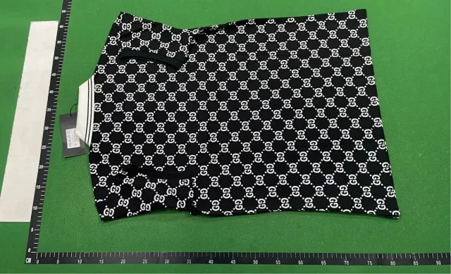 Gucci Shirts Short-Sleeve GG Monogram Polo Shirt product detail image 3