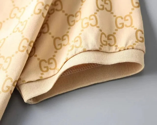 Gucci Shirts Short-Sleeve GG Monogram Polo Shirt product detail image 13