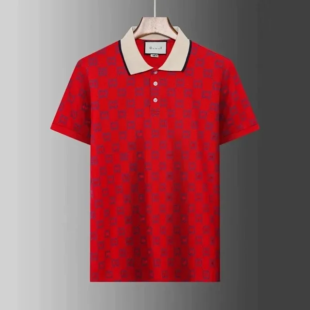 Gucci Shirts Short-Sleeve GG Monogram Polo Shirt product detail image 8