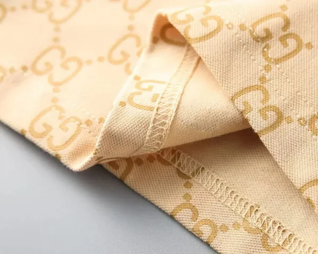 Gucci Shirts Short-Sleeve GG Monogram Polo Shirt product detail image 12
