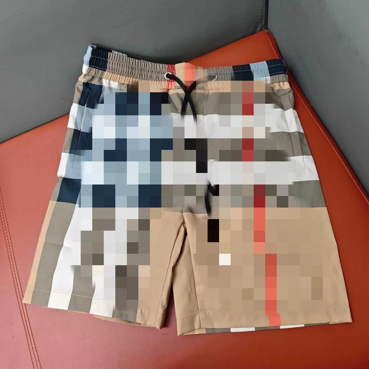 25ss新款速干潮流休闲格子五分裤合集夏季