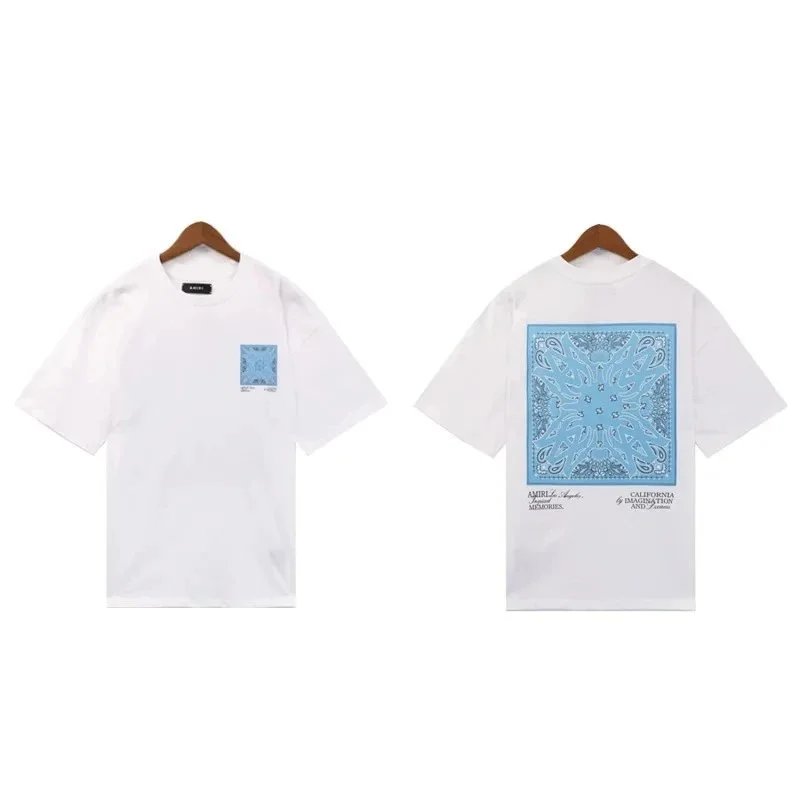 Graphic cotton short-sleeved T-shirt