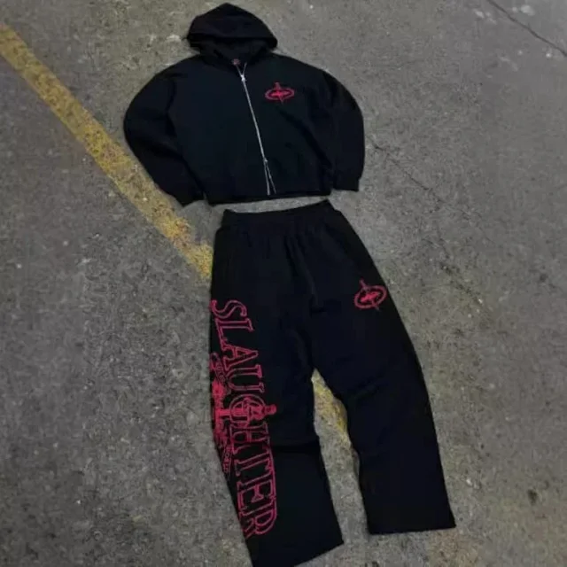 Corteiz Mixed hooded puffer jackets, zip hoodies, and tracksuits product detail image 3