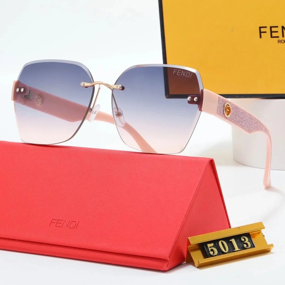 Fendi Eyewear 1924 square rimless sunglasses image 11
