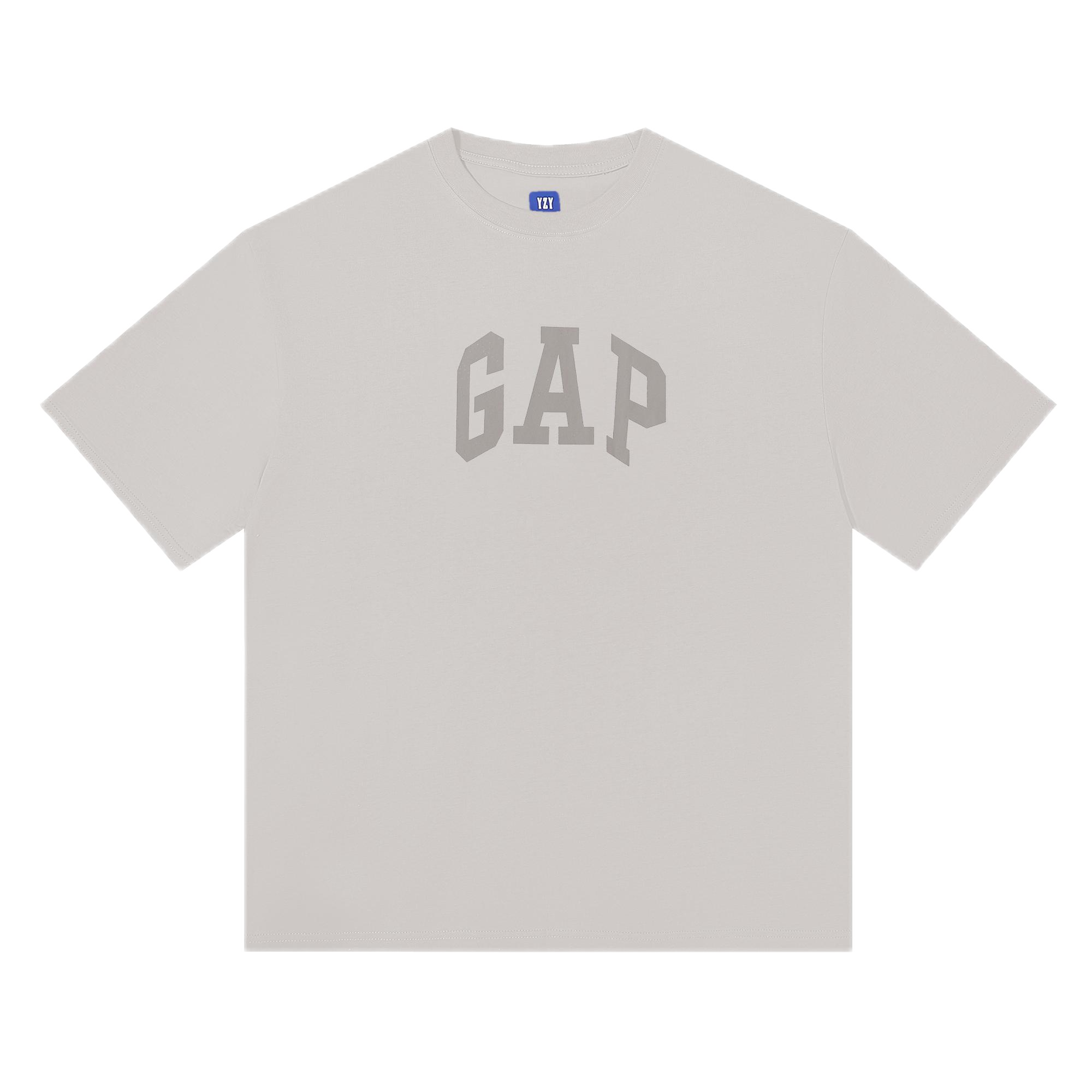 GAP Gap YZY Arch Logo T-Shirt in Light Grey Grey