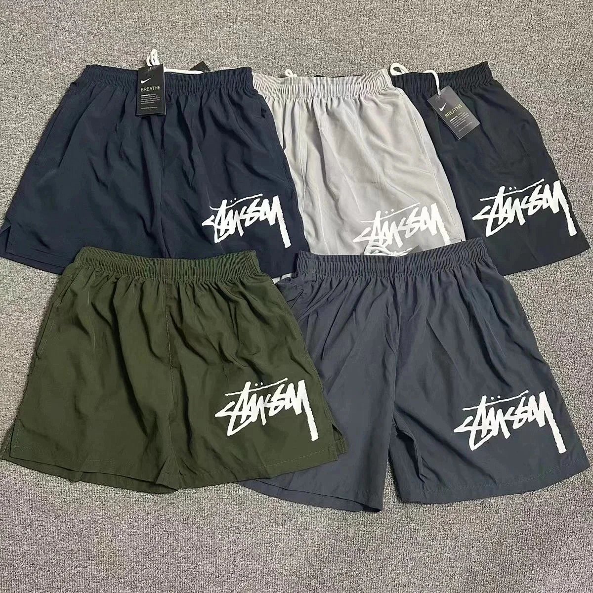Stussy Script Logo Shorts Gray Shorts product detail 2 in Litbuy spreadsheet finds