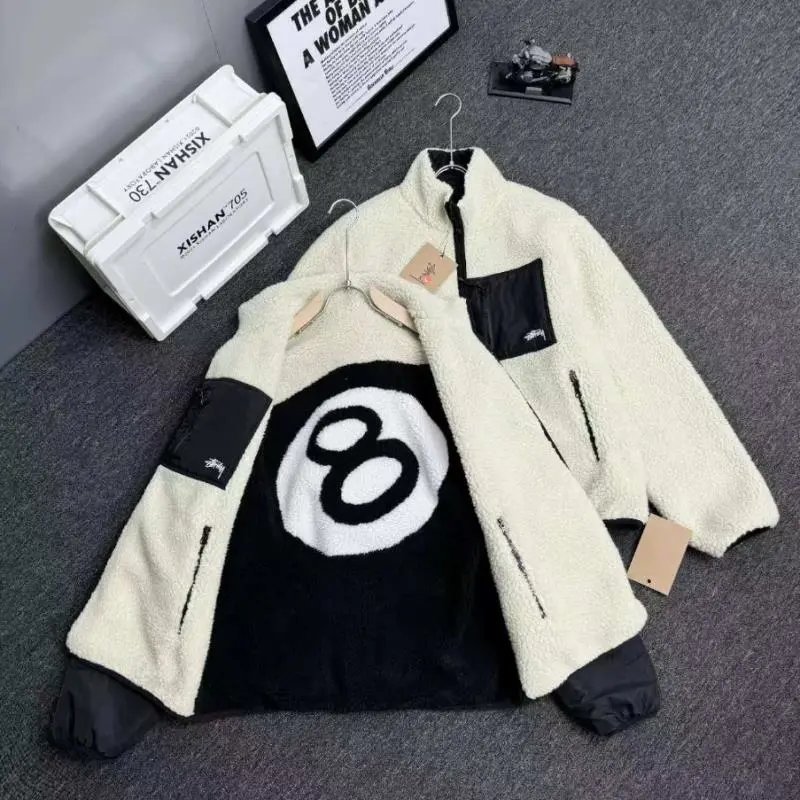 Stussy Sherpa Fleece Jacket Black Casual