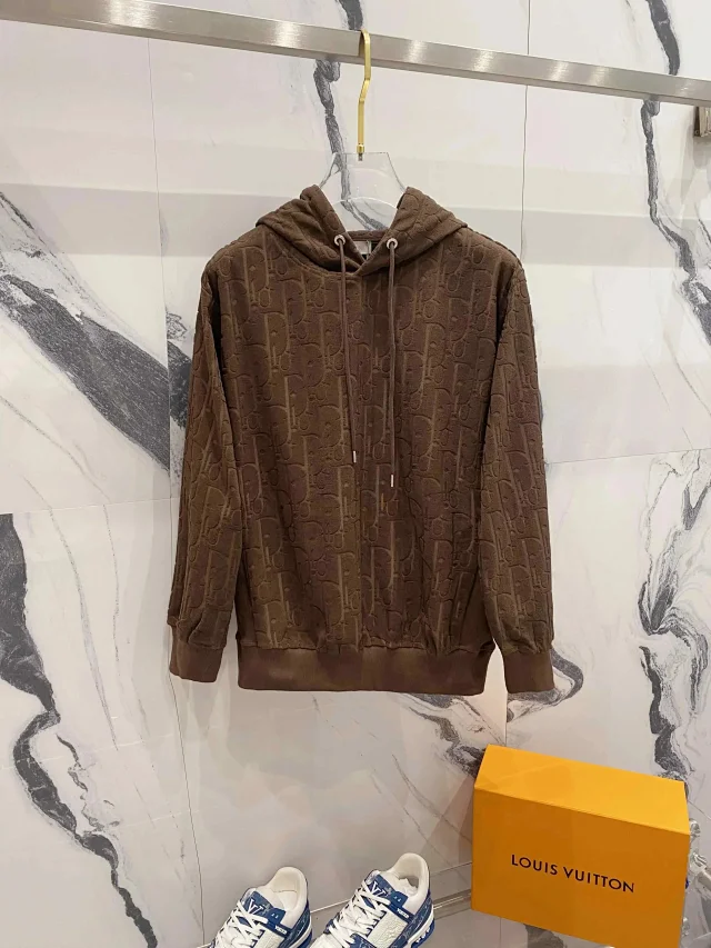 Dior Hoodies & Sweatshirts Hooded Sweatshirt with CD Logo or Oblique Pattern product detail image 5