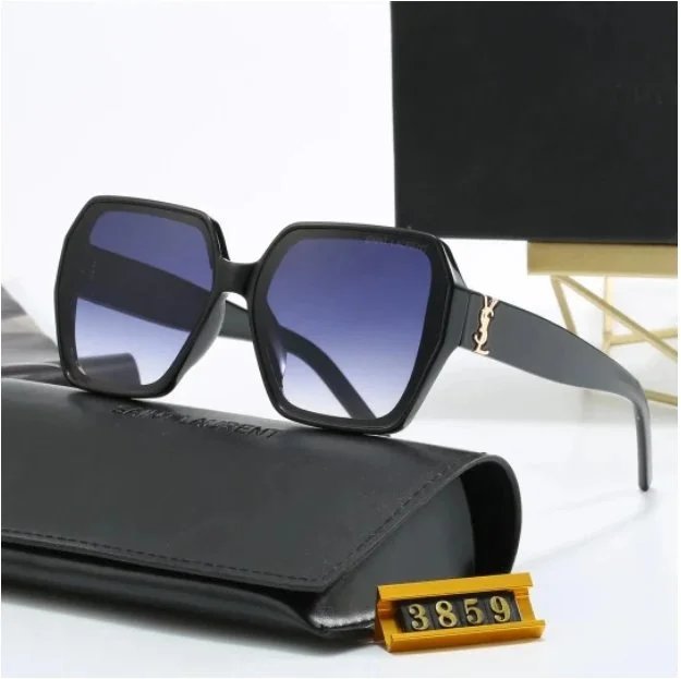 Saint Laurent Gradient Blue Sunglasses Black