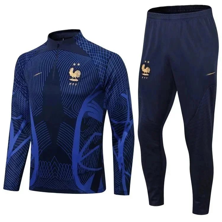 2223 French sapphire blue full body print