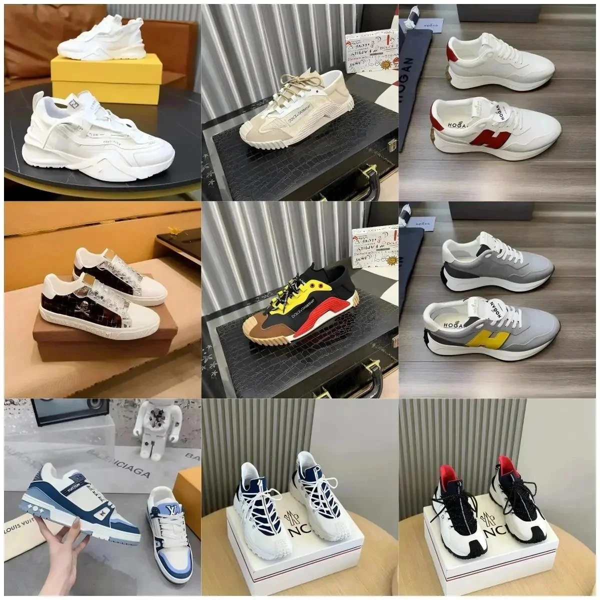 LV Trainer Moncler Hogan Sneakers [Multiple Styles]