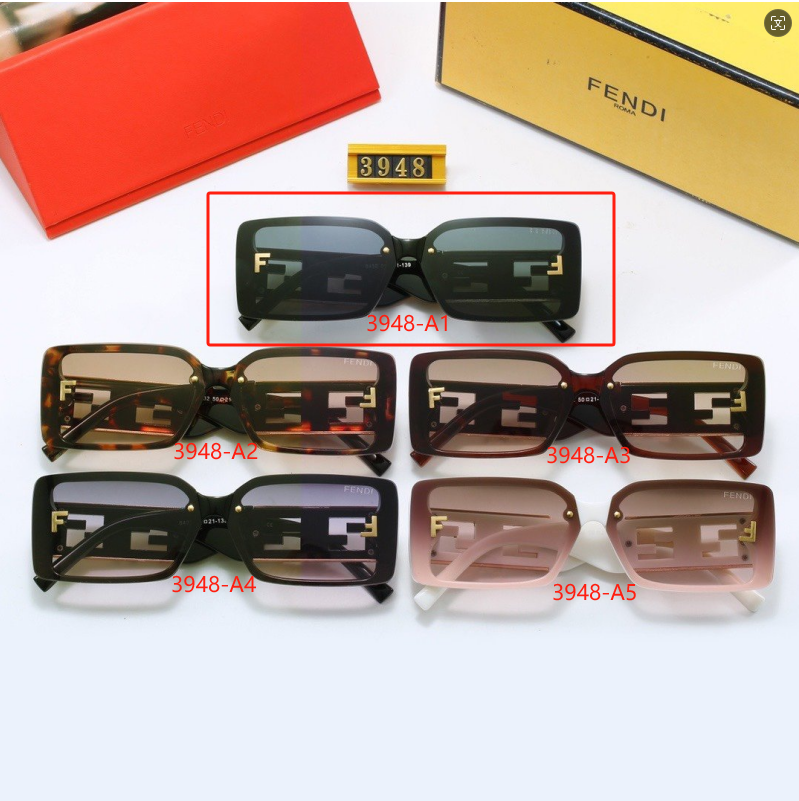 Fendi Eyewear 1924 square rimless sunglasses — 3948-A1